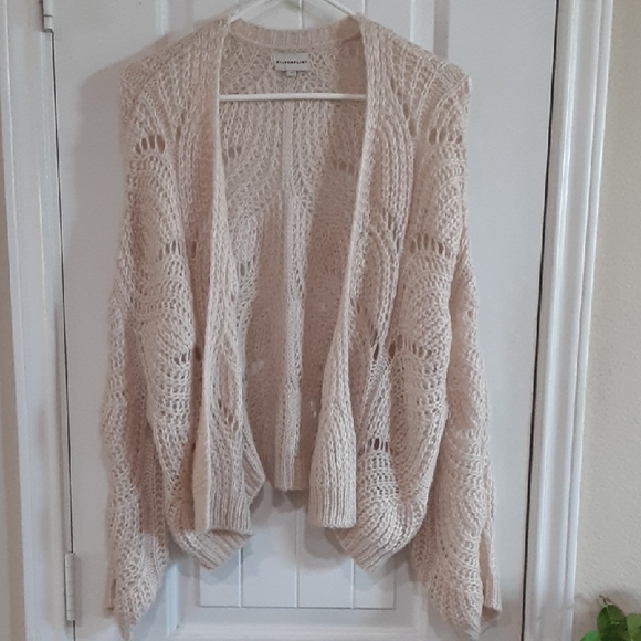 SILVERFLINT Cozy Cream Open-Knit Cardigan - Picture 1 of 5